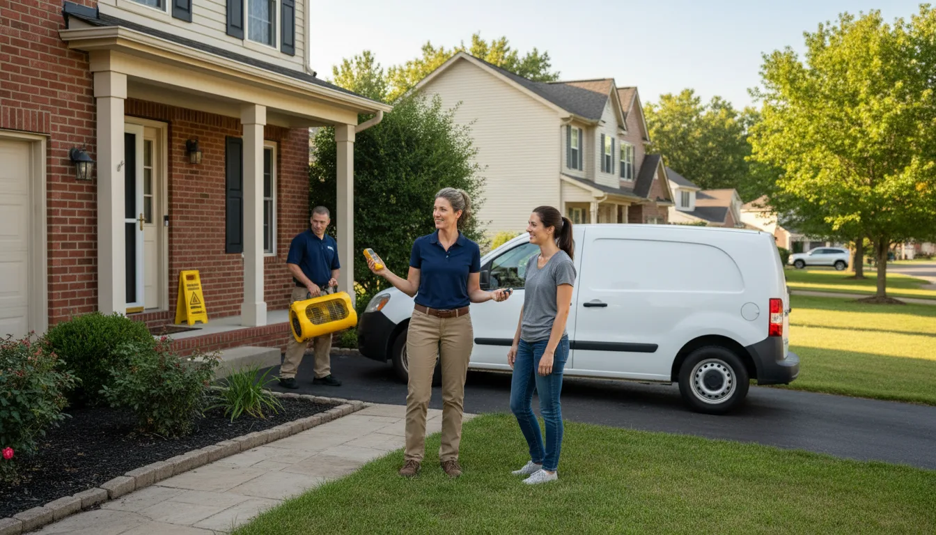 Residential water damage restoration in Valentine, AZ